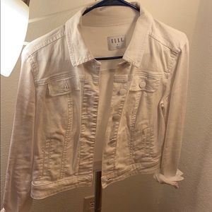 White jean jacket